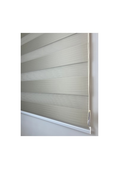Binbirperde Kum Beji Pileli Zebra Stor Perde Ev/ofis Perdesi Aluminyum Sistem