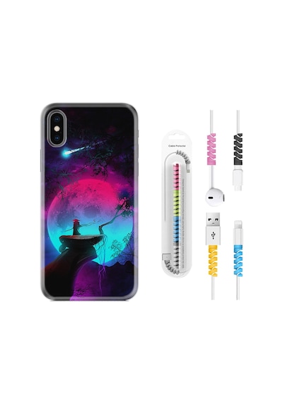 Apple Uyumlu iPhone XS Max Kılıf Kablo Koruyuculu Lost Warrior 1840