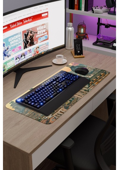 Vatikan V1 70x30 Xl Gaming Kauçuk Kaymaz Taban Mouse Pad Fare Altlığı