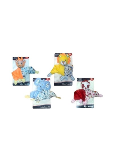 Jusso Toys Peluşlu Ağız Mendili - Kırmızı Panda Kırmızı