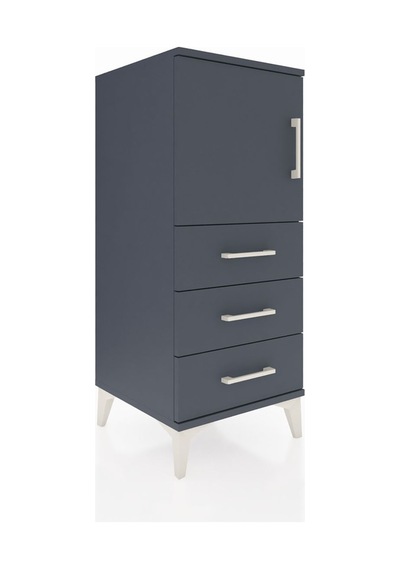 Hyperion Komodin 2 Raflı 3 Çekmeceli Tek Kapaklı 44x44x106 An... Antrasit