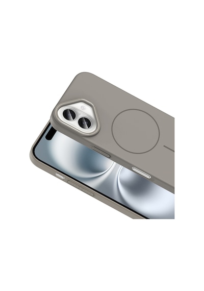 Apple iPhone 16 Plus Uyumlu Kılıf Magsafe Şarj Özellikli Zore Ruby Silikon Kapak - Lacivert Lacivert
