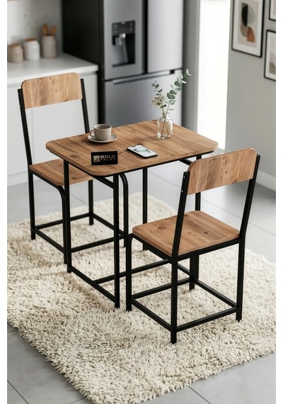 Mutfak Masa Takımı Sandalyeli 2 Kişilik Modern Balkon Cafe Bahçe Yemek Masası Minör 9806 Atlantik Kahverengi Mutfak Masa Takımı Sandalyeli 2 Kişilik Modern Balkon Cafe Bahçe Yemek Masası Minör 9806 Atlantik Kahverengi