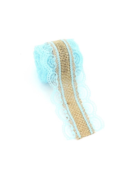 Dantelli Jüt Kurdele. 5.5 Cm X 2 Mt - Mavi