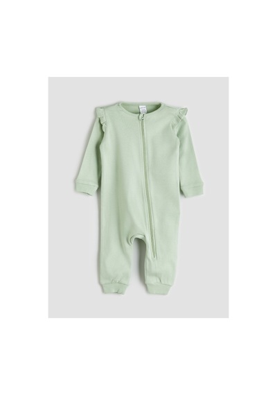Alıta Cıty Farkıyla Lcw Baby Ekru Oval Yaka Çiçekli Kız Bebek Tulum 2'li - 940159377