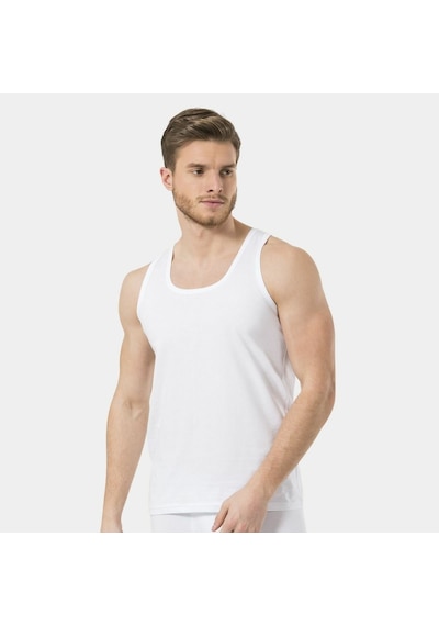 Türen Erkek Bantlı Atlet 2'li Paket 110/beyaz Beyaz