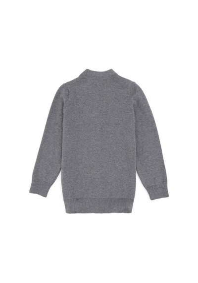 U.s. Polo Assn. Erkek Çocuk Gri Melanj Hırka Triko 50295571-vr086 Gri Melanj