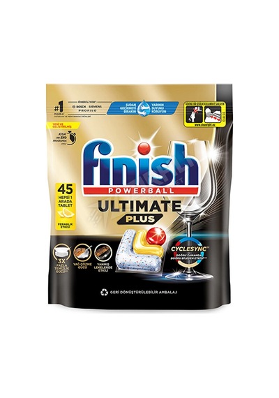 Finish Tablet Quantum Ultimate Plus Limon 45'li