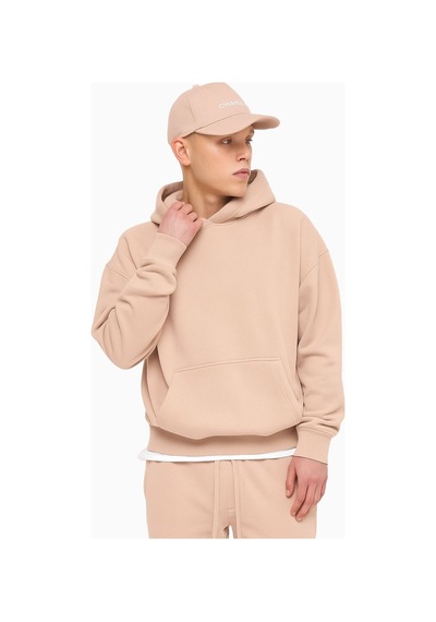 Benroma 3 İplik Penye Ünisex Kapüşonlu Sweat Pembe