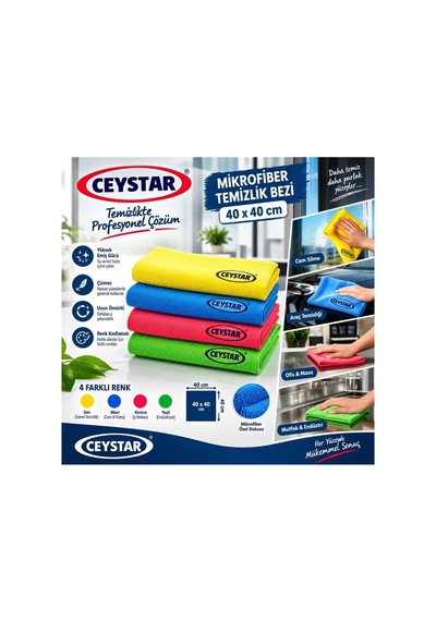 Mikrofiber Bez 40x40cm Kırmızı 5 Adet - 929827661 Diğer