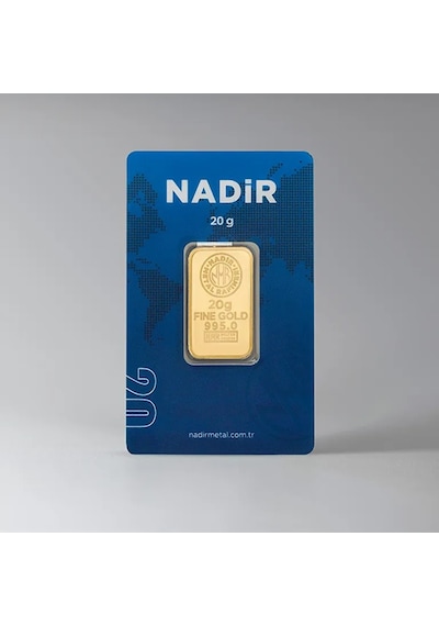Nadir Gold 20 Gram Külçe Altın 24 Ayar
