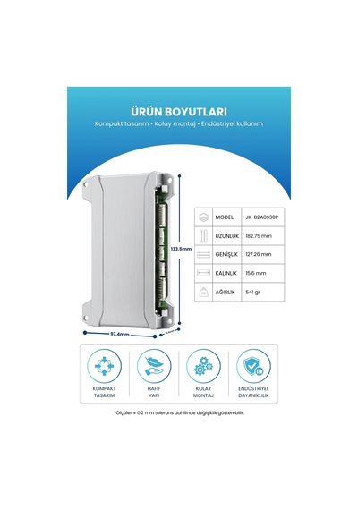 Jk Smart Bms Akıllı Batarya Yönetim Sistemi 4 8s 450a 2a Aktif Balans Jk-b2a8s30p