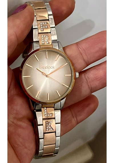 Freelook Fl-64389 Çelik Kordon Ve Kasa 5 Atm Su Geçirmez Kadın Kol Saati Rose Gold