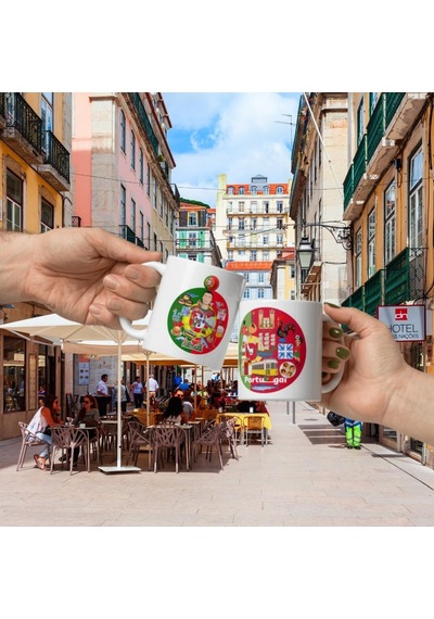 Portekiz Kupa Bardak 2 Adet Seyahat Hatıra Portugal Mug