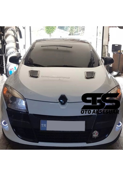 Renault Megan 3 Uyumlu Piano Black Kaput Üstü Havalandırma Izgarası