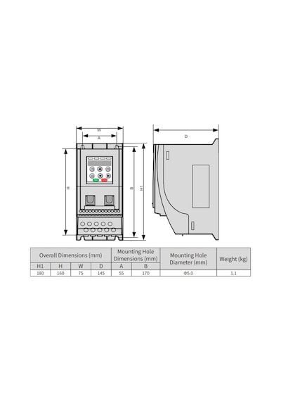 Inovance Md200s0.75b-ınt ,md200-0.75kw/220v Ac Motor Sürücü