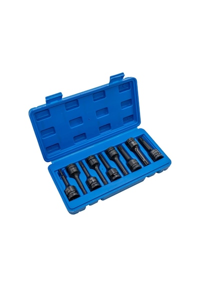 6501 Havalı Uzun Rıbe Uçlu 1/2" Lokma Takımı 9 Parça