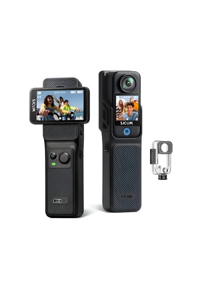 Sjcam C400 Pocket 4k Uhd 3'ü 1 Arada Titreşim Engelleme Çift Ekranlı Vlog Aksiyon Kamerası