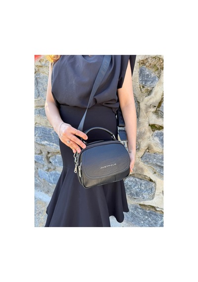 Just Polo Kadın Yeni Sezon Yumuşak Deri Şal Detaylı Ayarlanabilir Askılı Şık El Ve Omuz Çantası Shopper Kahverengi 62075607