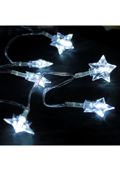 Dekoratif Yıldızlı İp Led Işık - Star Yıldız Led Işık Yılbaşı Süs