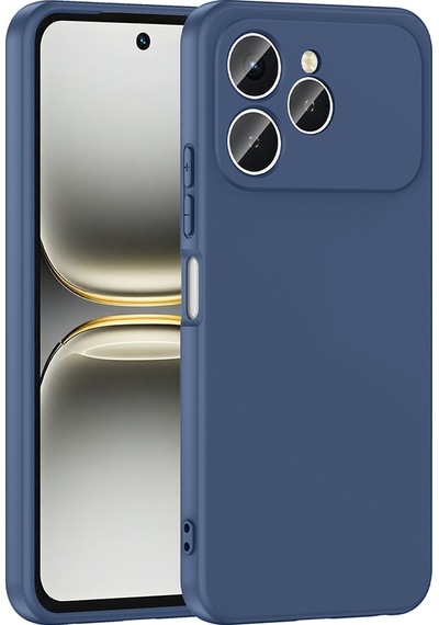 Tecno Spark 40 Kılıf Zore Mara Lansman Kapak Lacivert