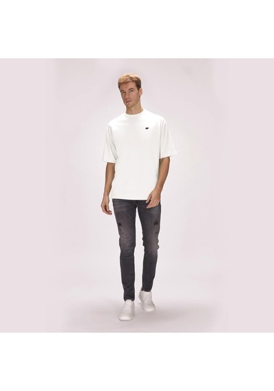 Bad Bear Damon Oversize Erkek T-shirt - Kırık Beyaz