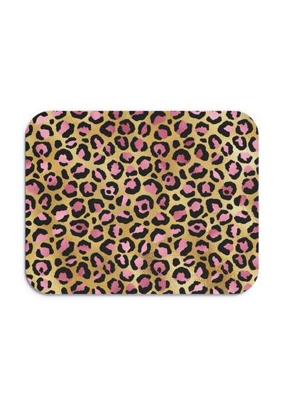 Leopar Desenli Renkli Ergonomik Mouse Pad Kaymaz Taban Ev Ve Ofis Kullanımı Fare Altlığı Mousepad Altın