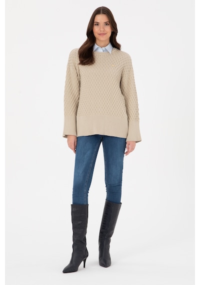 U.S. Polo Assn. U.s. Polo Assn. Kadın Açık Haki Kazak /triko 50314698-vr183 Acık Hakı