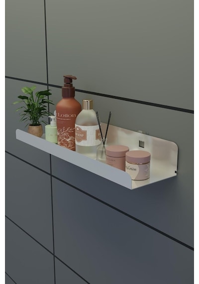 3m Ultra Güçlü Yapışkanlı Beyaz Mutfak&banyo Rafı, Çok Amaçlı Organizer Raf 2 Adet Mt96b