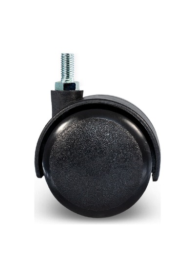 Vidalı Masa Tekeri Sandalye Ve Koltuk Tekeri 10mm 50mm Siyah 4 Adet Siyah