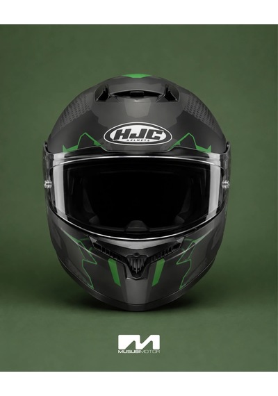 Hjc C10 Kask Aspa Mc4sf Yeşil-siyah