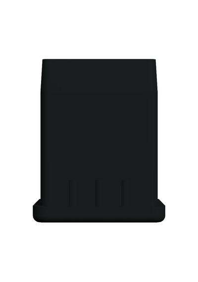 Cateksss 40x40 Mm Düz İç Profil Tapası 2 Mm Uzun Siyah - 6 Lı Paket