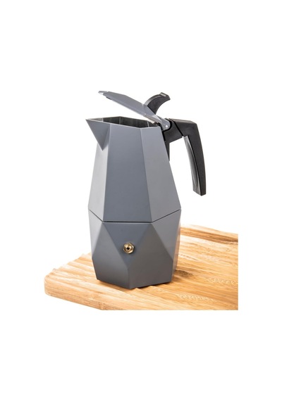 Mukko Home Mokapot -3 Cups Coffeehutt Bigg Coffee Kahve Demleme Kahve Ekipmanı Italyan Filtre Kahve Makinesi,gri