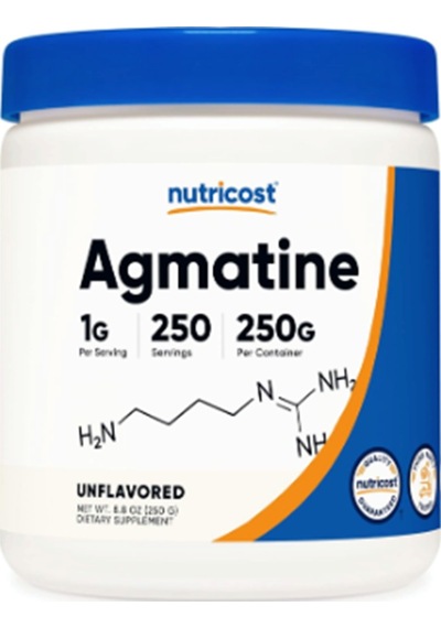 Nutricost, Agmatine Sulfate, Unflavored, 8.9 Oz 250 Gr .usa....