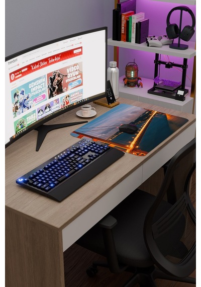 Golden Gate Köprüsü Kaliforniya Abd 2 V3 48x40 Xl Gaming Kauçuk Kaymaz Taban Mouse Pad Fare Altlığı