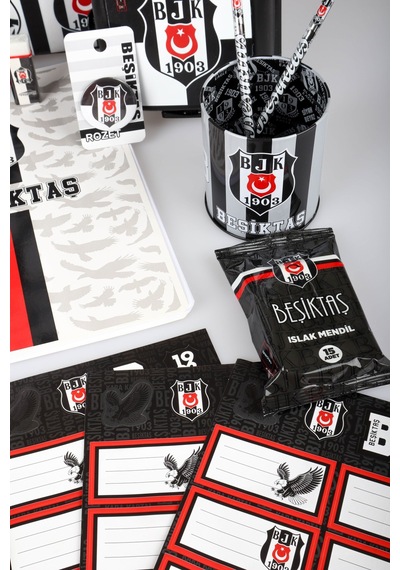 X Dekomus Lisanslı Beşiktaş Full Kırtasiye Seti 3d Kartal Büyük Boy Okul,beslenme Ve Kalem Çantası,beslenme Kabı,matara Seti Açık Gri