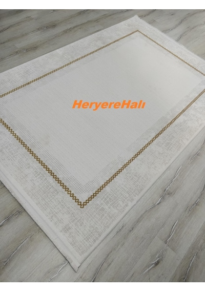 Foneks Halı Lavin %100 Akrilik Makina Halısı 4305agold 150x233 Cm