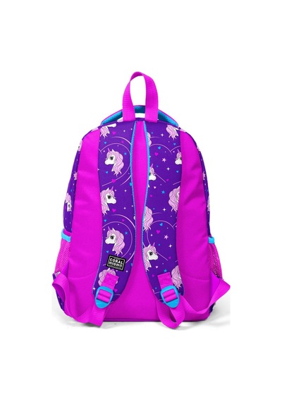 Coral High Kids Mor Pembe Unicorn Desenli 2'li Okul Çanta Seti Set0223492
