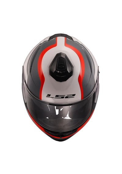 Ls2 Strobe 2 Monza Siyah-beyaz-kırmızı Kask Renkli