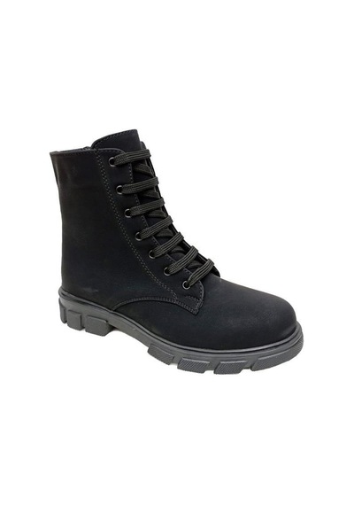 Sdf 85-22 Yağlı Deri Trend Fashion Kadın Bot Siyah
