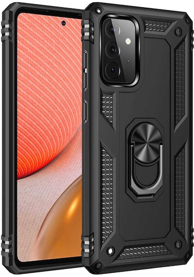 Samsung Galaxy Uyumlu A52 Kılıf Zore Vega Kapak-Siyah