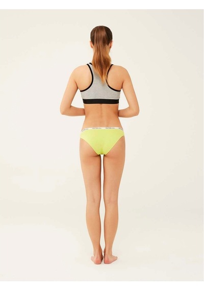 U.S. Polo Assn. Kadın Mercan - Neon Yeşil - Turkuaz   3 Lü Slip 66288 Yeşil