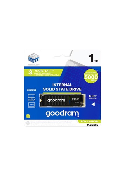 Goodram 1tb Px600 Gen4 Nvme M.2 Bulk Ssd Okuma Hızı 5000mb / Yazma Hızı 3200mb
