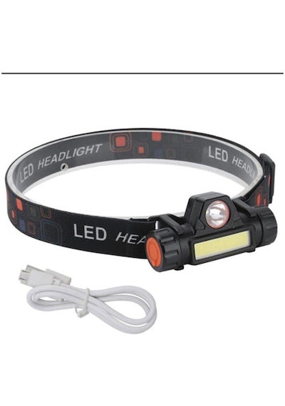 T6 Cree Led Kafa Lambası Işıldak Açık Gri