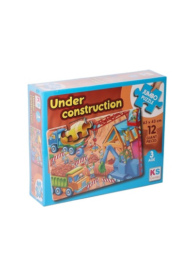 Jp 314004 Under Construction Jumbo Puzzle 12 Parça Standart