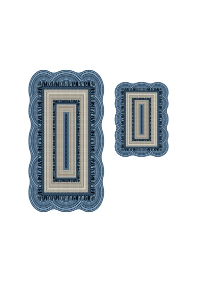 Alanur Begonya Lazer Kesim 2 Li Banyo Takimi St210163mv Mavi