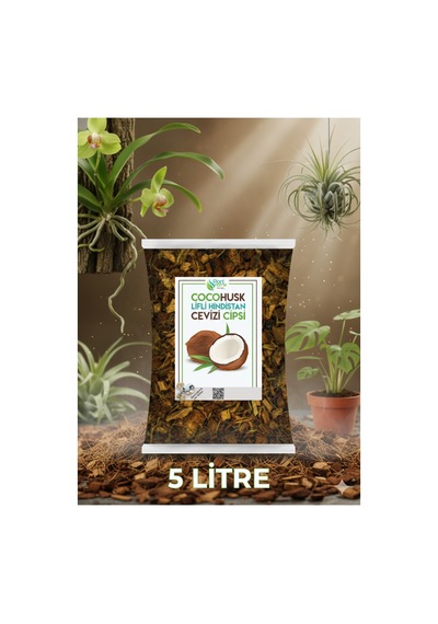 5lt Hindistan Cevizi Kabuğu Cipsi - Coco Cips Cocohusk - Elenmiş Tozsuz Ürün Diğer
