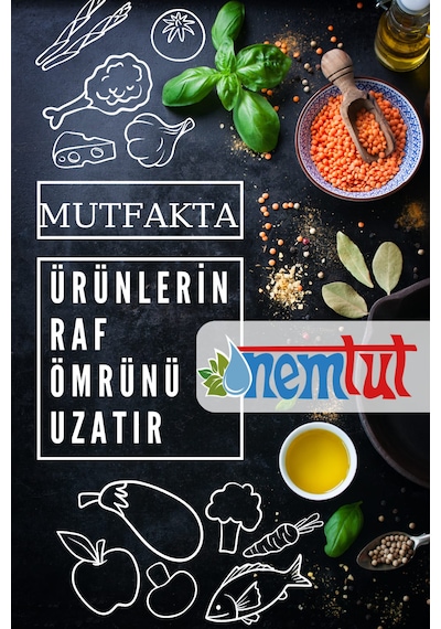 Mutfaklara Özel Gıda Ve Eşyaları Nem Rutubet Ve Buhardan Koruma