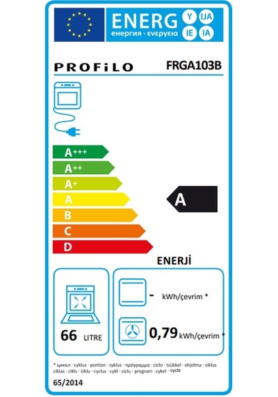 Profilo FRGA103B 66 LT Ankastre Fırın