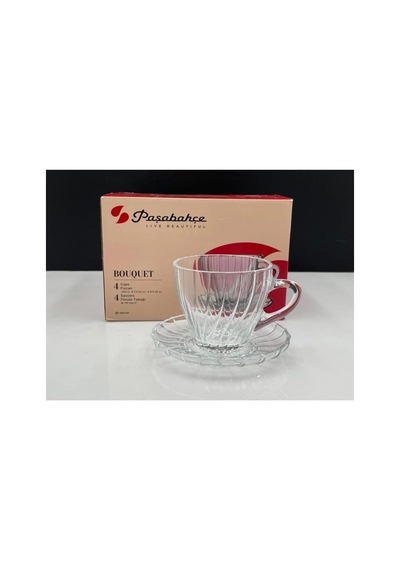 Paşabahçe 950191 Bouquet Çay Takımı 4 Lü Çok Renkli
